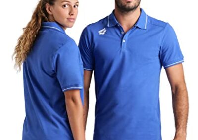 Arena Team Polo Unisexe En Coton Solide Shirt Bleu Roi M Mixte 3