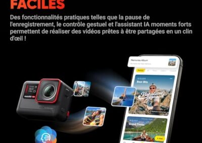 Camera D Action Etanche 4k 120ips Insta360 Ace 2