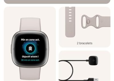 Montre Tracker D Activite Connectee Pour Le Sport Fitbit Mixte Smartwatch 2