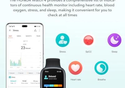 Montre Tracker D Activite Connectee Pour Le Sport Honor Watch 4 7