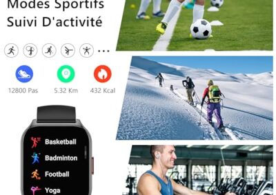 Montre Tracker D Activite Connectee Pour Le Sport Zoskvee 4