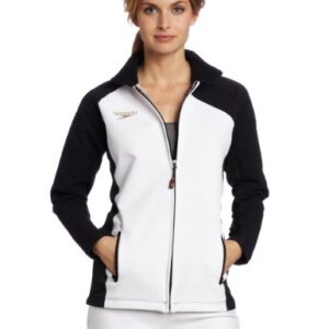 Veste Femme Speedo Warm Up Jacket Noir Blanc 2