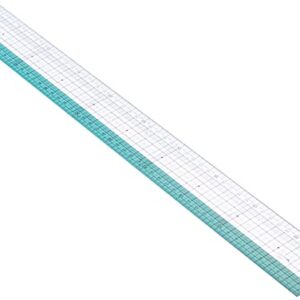 Règle Graphique Clover 50 cm – Plastique souple transparent, parfaite pour couture, patchwork et arts graphiques